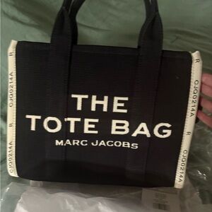 Marc Jacobs Black and White 'The Tote Bag' Canvas Tote